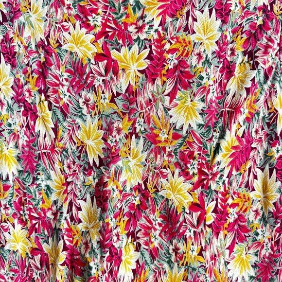 April Cornell Colourful Bias Cut Floral Dress M - Picture 5 of 8